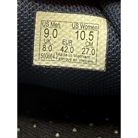 Size 9 - Vans Off The Wall Men's Blue Yellow‎ Suede Canvas Dress Sneaker 500664 - Picture 9 of 10